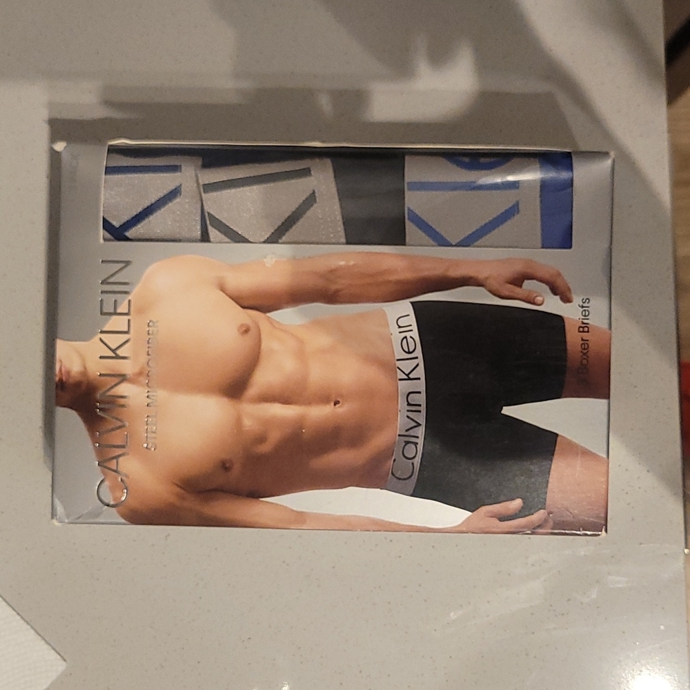 CALVIN KLEIN STEEL MICROFIBER, 3 pack Mens Underwear Size M